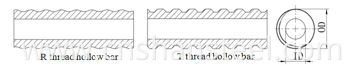 thread hollow bar